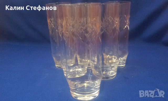 Кристални водни чаши 6 бр, снимка 10 - Чаши - 40979264