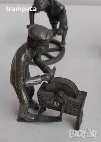 НАЙ ДОБРАТА ОФЕРТА 9 бр. ЛОТ Стари метални миниатюри фигури , професии, Daalderop , снимка 3 - Антикварни и старинни предмети - 52613524