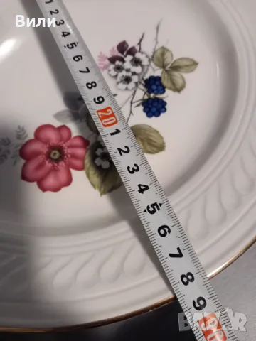  Плато/чиния, декорирано с красив букет от горски плодове, снимка 3 - Чинии - 49106414