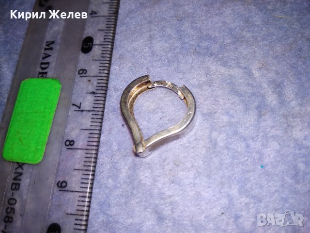 СЪРЦЕВИДНА РОМАНТИЧНА СРЕБЪРНА АРТ ОБЕЦА СРЕБРО 925 РЪЧНА БИЖУТЕРСКА ИЗРАБОТКА 38237, снимка 3 - Обеци - 40939729