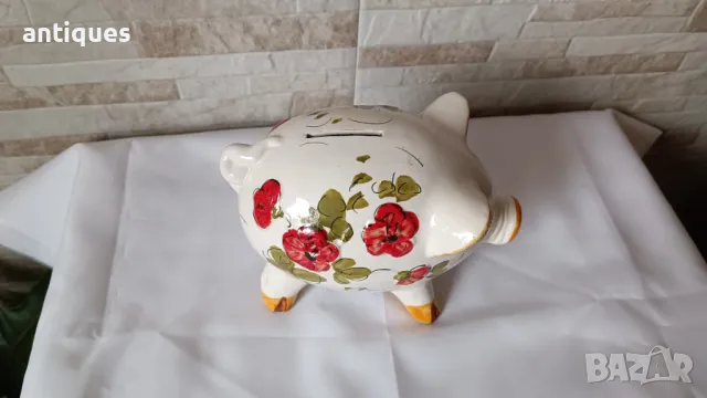 Порцеланова касичка с ключ - Прасе - Made in Italy, снимка 5 - Антикварни и старинни предмети - 50093277