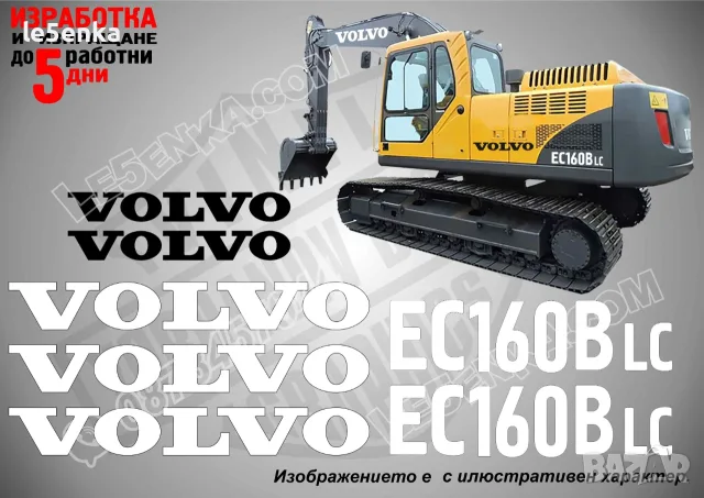 VOLVO строителна техника и механизация стикери, снимка 7 - Резервни части за машини - 39354870