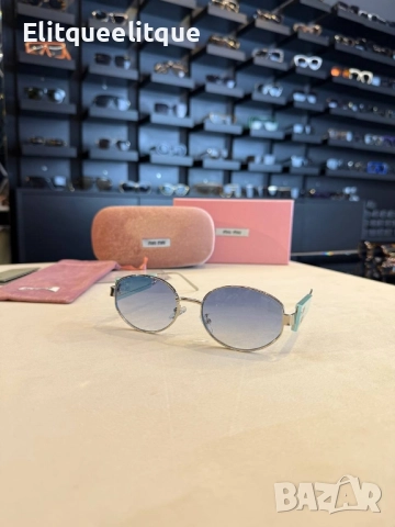 очила с черен обикновен калъф и Ув защита miu miu, снимка 11 - Слънчеви и диоптрични очила - 52185477