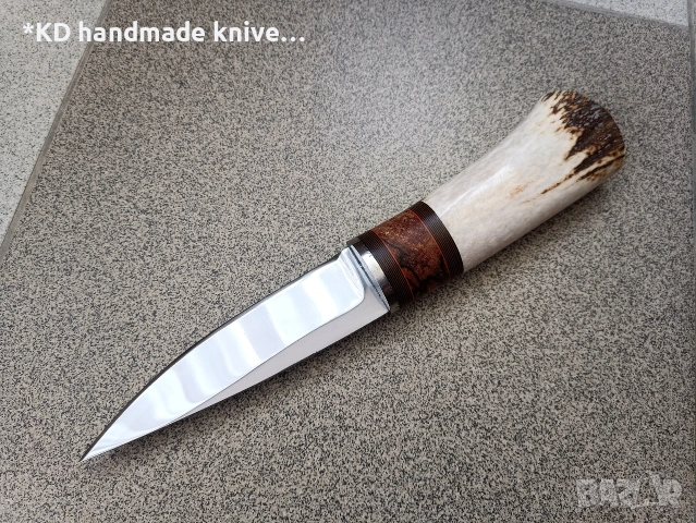 Ръчно изработен ловен нож от марка KD handmade knives ловни ножове , снимка 4 - Ножове - 44874815