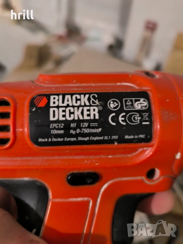 Винтоверт Black & Decker 12V