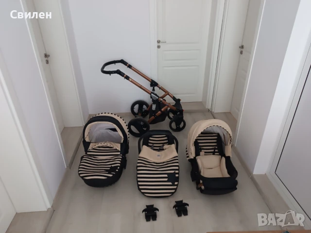 БЕБЕШКА КОЛИЧКА 3 В 1 DADA PARADISO STARS, снимка 1