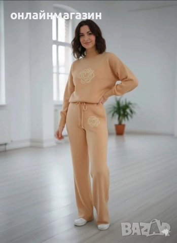 Дамски комплект Финно плетиво , снимка 2 - Комплекти - 52606916