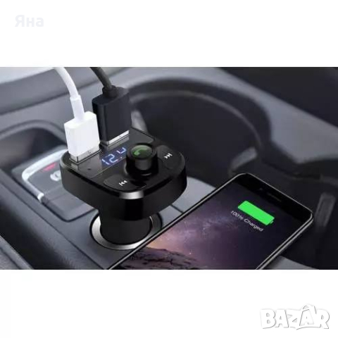 Трансмитер X8 Bluetooth, USB, FM предавател, MP3 плейър, Handsfree, снимка 4 - Аксесоари и консумативи - 44794759