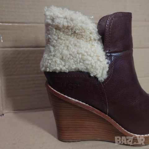 обувки на висок ток UGG Anais от овча кожа номер 40 , снимка 8 - Дамски ежедневни обувки - 52280958