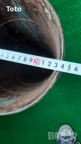 Голяма  стара медна ваза,купа, снимка 5 - Колекции - 50273324