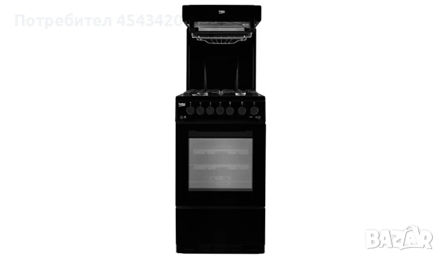 Изцяло газова готв. печка с газов грил Beko KA52NEK