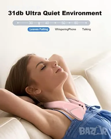 Нов преносим вентилатор за врата 3 скорости за къмпинг, туризъм, спорт, снимка 5 - Спортна екипировка - 49307307