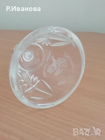 Красива кристална коледна камбанка , снимка 2 - Антикварни и старинни предмети - 52529142