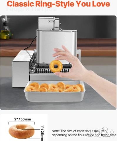 Гаранция ! Нова Автоматична машина за казанлъшки понички 4 дюзи, снимка 8 - Обзавеждане на кухня - 46290071