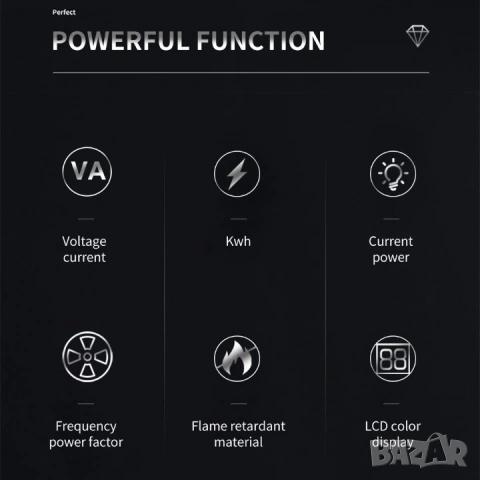 Подотчетен контролен електромер за DIN шина TOMZN 6 в 1 | 100A, снимка 7 - Друга електроника - 43448701