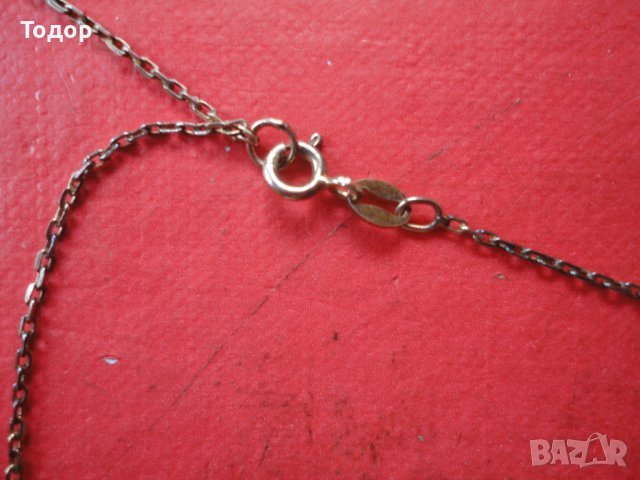 Страхотно позлатено сребърно колие 925, снимка 3 - Колиета, медальони, синджири - 40685429