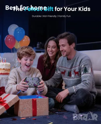 Безжичен контролер за Nintendo Switch/Lite/OLED (модел 2025) с джойстици с ефект на Хол , снимка 9 - Джойстици и геймпадове - 56161512