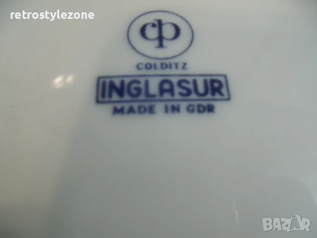 № 8071 комплект 9 броя стари порцеланови чинии - COLDITZ  - илистрюцация - риби - печат / маркировка, снимка 6 - Други ценни предмети - 50477989