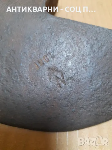 Соц Стара Кована Мотика 0.900кг. Номер 2., снимка 5 - Антикварни и старинни предмети - 48577007