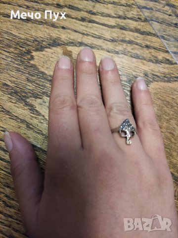 Сребърен пръстен (87), снимка 2 - Гривни - 39387186
