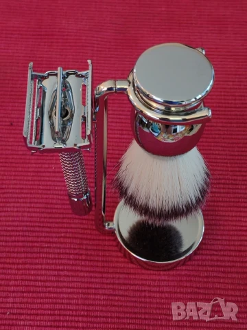 Сребрист комплект за бръснене TRENDHIM. , снимка 6 - Мъжка козметика - 50869051