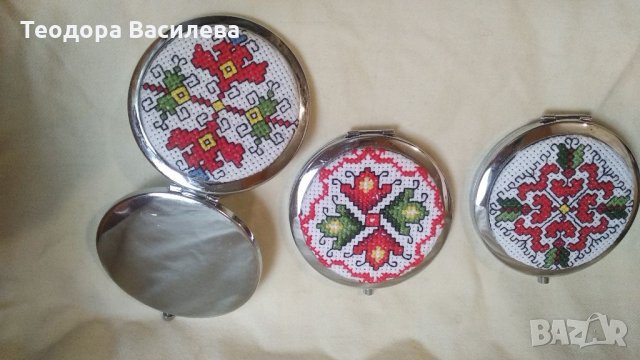 Огледалце с ръчна бродерия, снимка 3 - Други - 34744470