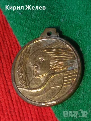 СТАР БРОНЗОВ АРТ МЕДАЛ МНОГО КРАСИВ РЕЛЕФЕН ПОЗЛАТА 18144, снимка 8 - Колекции - 31026849