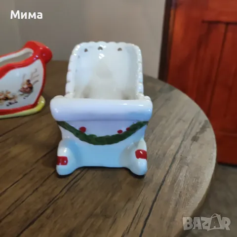 Порцеланови коледни декорации, снимка 8 - Декорация за дома - 47903986