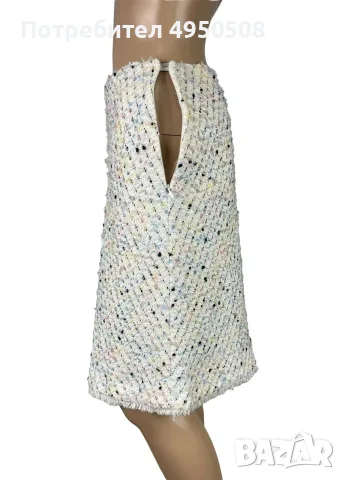 Пола „Escada Tweed“ с дължина до коляното, размер DE40, снимка 8 - Поли - 56120785