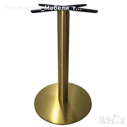 Крак за маса квадрат/кръг и правоъгълна-черно със злато,сиво с дърво, снимка 3 - Обзавеждане за заведение - 49194444