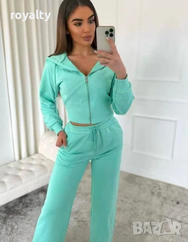 Стилен Дамски Комплект Цвят Мента 