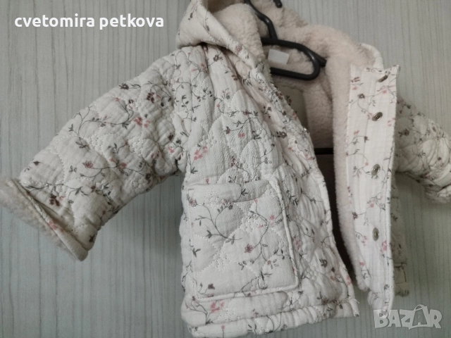 Ново бебешко палто Next за момиче, снимка 3 - Бебешки якета и елеци - 52278588