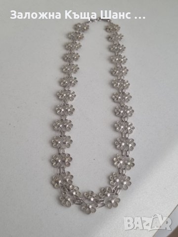 Vintage красиво сребърно колие , снимка 3 - Колиета, медальони, синджири - 42013660