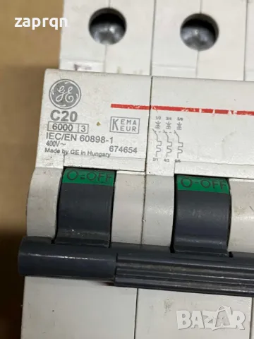Автоматичен трифазен предпазител 20 А , снимка 2 - Ключове, контакти, щепсели - 48274313