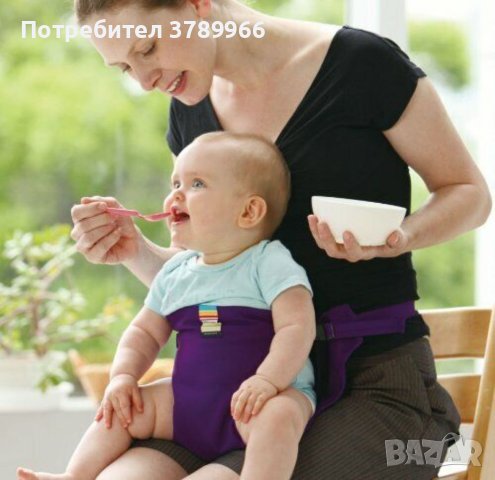 Сгъваем бебешки колан за стол за хранене , снимка 2 - Колани - 42305472