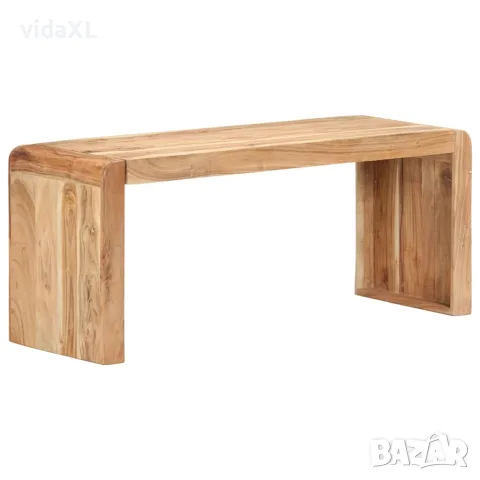 vidaXL Пейка, 110x38x46 cм, акация масив