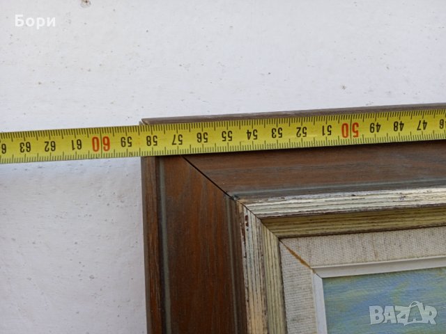 Стара картина платно/подписана/маслени бои /1, снимка 8 - Картини - 35724580