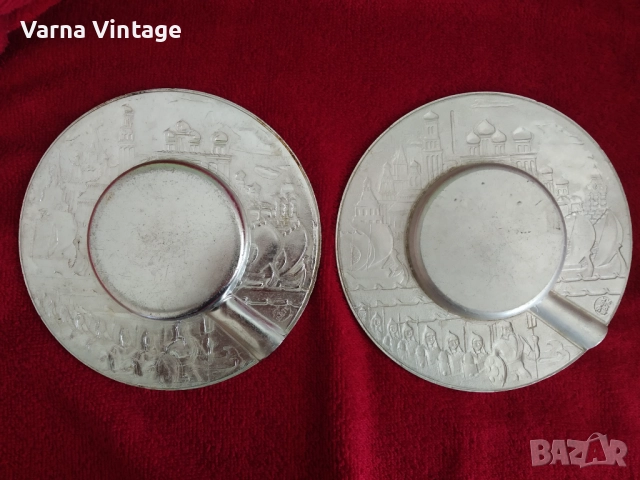  Два вида пепелник "Приказки на Пушкин". 60-70-те години. СССР. цена за двама., снимка 4 - Антикварни и старинни предмети - 51519386