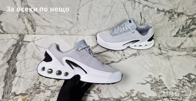 Nike Air Мъжки Сиви Маратонки👟Мъжки Спортни Обувки В Сив Цвят Найк Еър Код P40, снимка 2 - Маратонки - 49137451