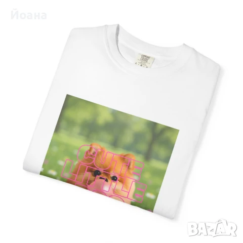 Тениска с куче померан и надпис, снимка 2 - Тениски - 51318479