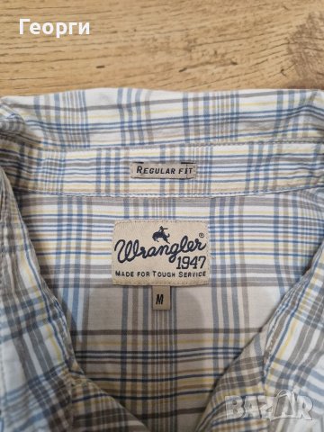 Мъжка риза Wrangler Размер М, снимка 5 - Ризи - 41871407