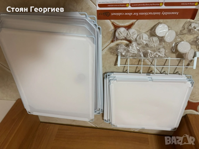 Чисто нов шкаф за обувки YIHATA 32×12×42cm, снимка 6 - Шкафове - 52743539