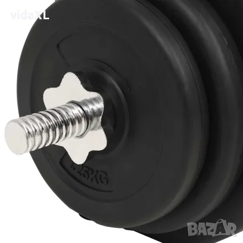 vidaXL Комплект щанга и дъмбели, 30 кг, снимка 9 - Фитнес уреди - 56148402