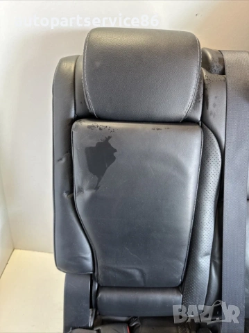 Задна лява седалка черна кожа двойна втори ред за Peugeot 4007 2.2 HDI (2009), снимка 3 - Части - 53656161