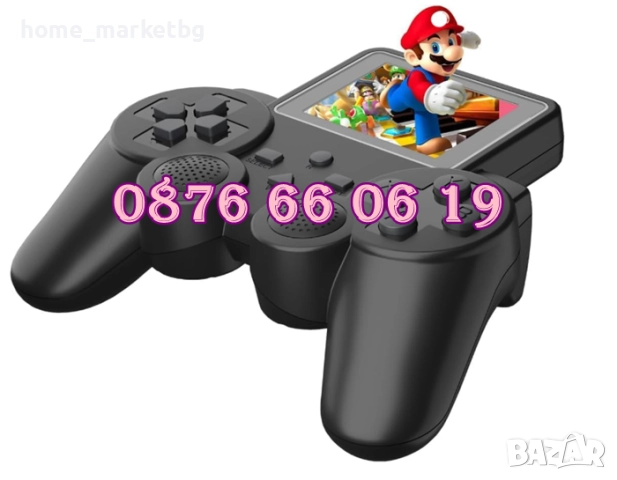 Безжична ретро конзола с 520 игри, с дипслей и втори джойстик, телевизионна игра