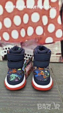 Английски детски апрески Marvel, снимка 5 - Детски боти и ботуши - 51991424
