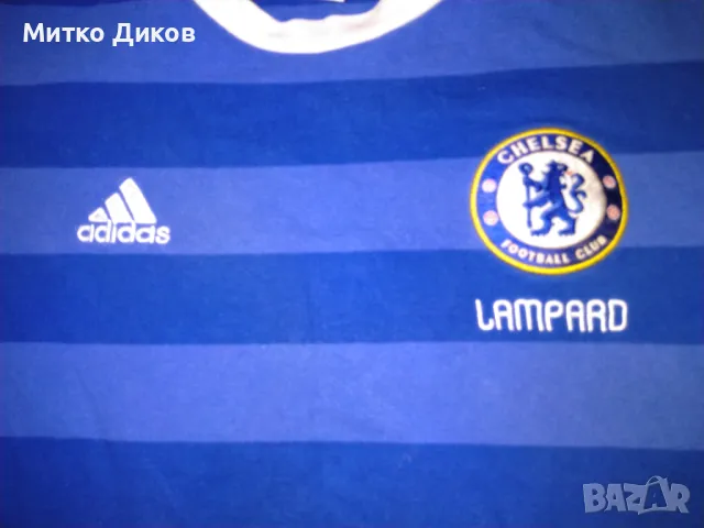 Челси футболна тениска маркова на Адидас 2010год.памук №8 Лампард размер С, снимка 2 - Футбол - 47522289