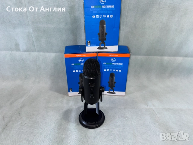 Настолен микрофон Logitech Blue YETI