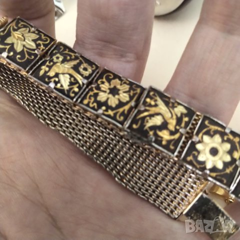 toledo damascene Оригинална ръчна изработка АРТ ДЕКО , снимка 4 - Гривни - 41723025