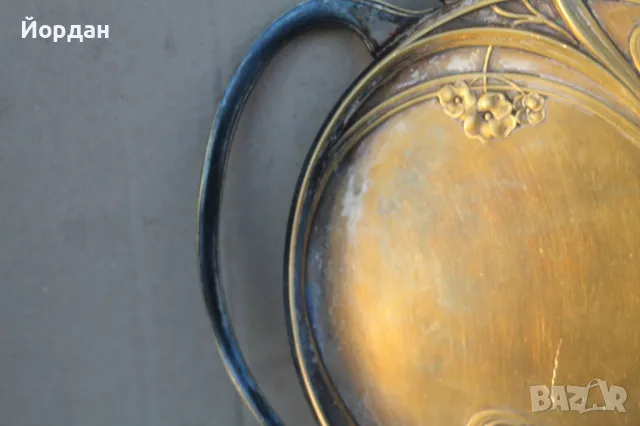 Немски поднос ''WMF'', снимка 3 - Антикварни и старинни предмети - 48103077